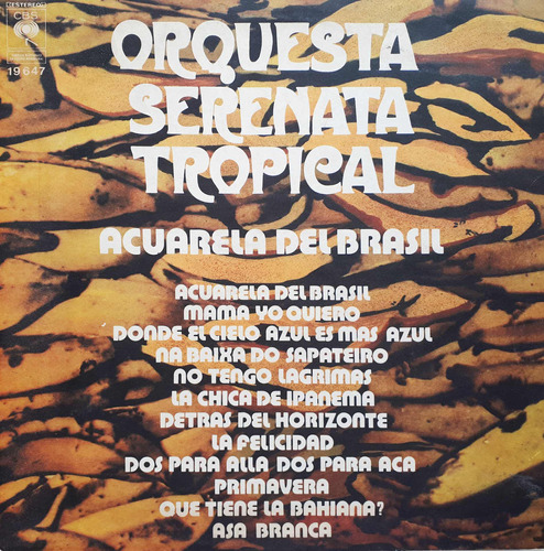 Orquesta Serenata Tropical - Acuarela Del Brasil Lp