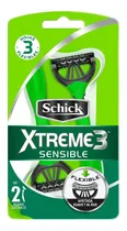 Comprar Rastrillos Desechables Schick Xtreme3 piel sensible con 2 máquinas