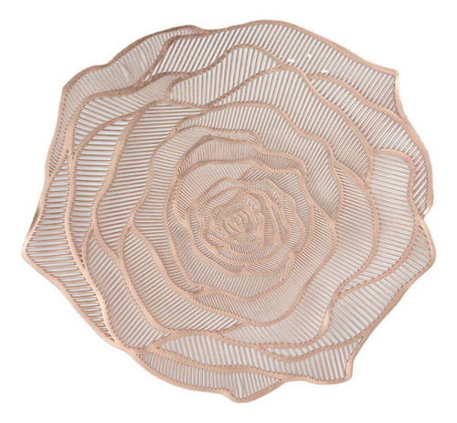 Mantel Individual Con Forma De Rosa, Mantel Individual