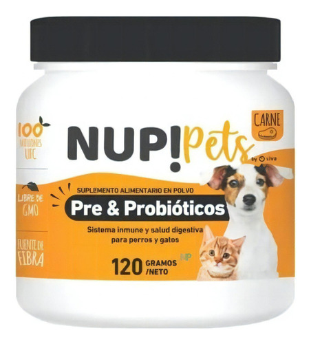 Nup! Pets Suplemento Pre & Probióticos Perro Y Gato 