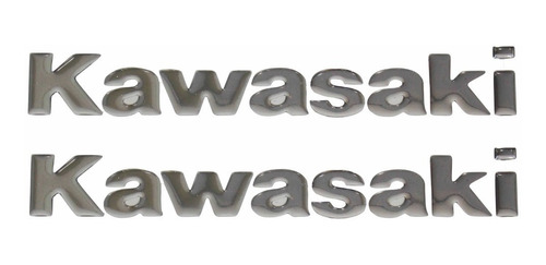 Adesivos Emblemas Compativel Motos Kawasaki 3d Cromado Re9