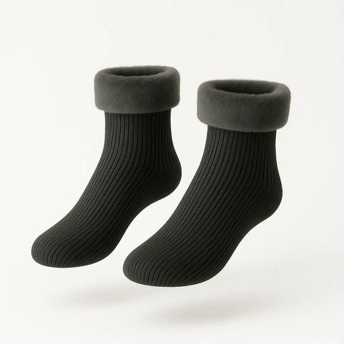 Kit Inverno Touca Gorro Com Cachecol Luva E Meia Térmica