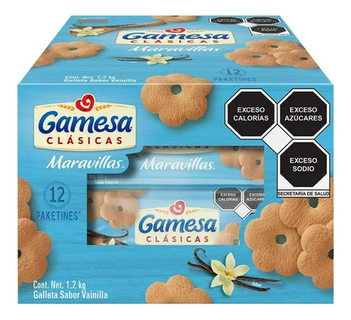 Galletas Maravillas 12 Pzas De 100 G C/u