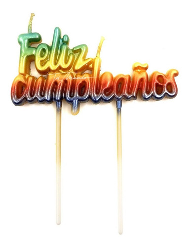 Velas Feliz Cumpleaños - 10 X 12 Cm - Universo Mágico