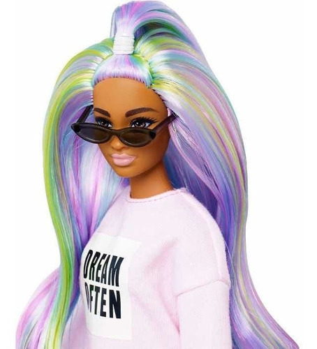 Muñeca Barbie Fashionistas 136 Pelo Multicolor