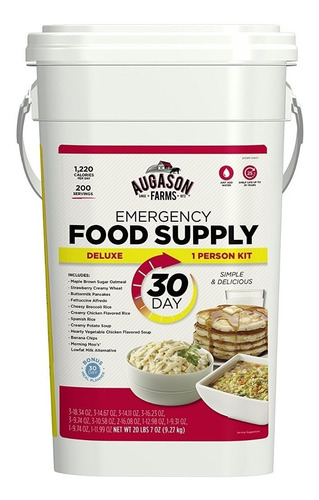 Imagen 7 de 8 de Comida De Emergencia Camping Para 30 Días Augason Farms