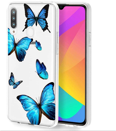 Funda Para Samsung Galaxy A20s - Con Mariposas