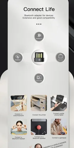 Adaptador Bluetooth 5.1 Essager Transmisor Receptor Pc
