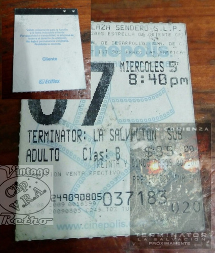 Terminator 4 La Salvacion. Boleto 2009 Estreno