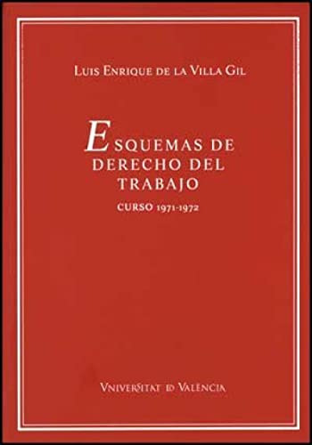 Libro Esquemas De Derecho Del Trabajo Curso 1971 De Villa Gi