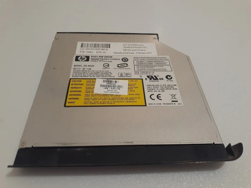 Lectogravadora Dvd Notebook Hp Q22c Model Ds-8azh