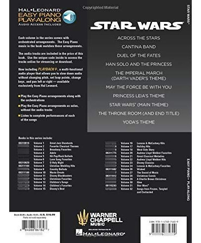 Partitura Easy Piano Star Wars Play-along Volumen 31