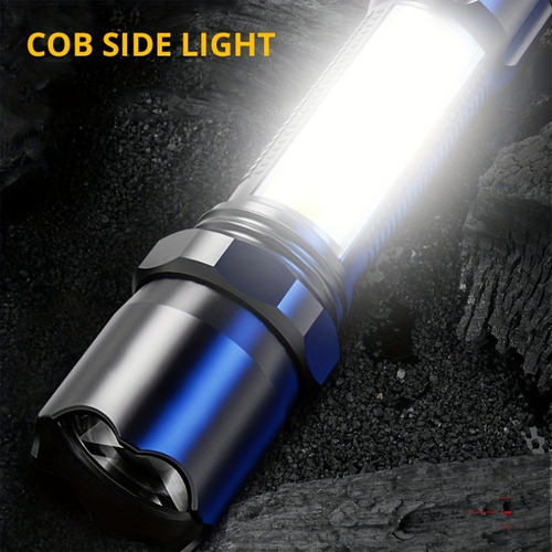 Linterna Portátil Led Para Exteriores Multifunción Cob Con T