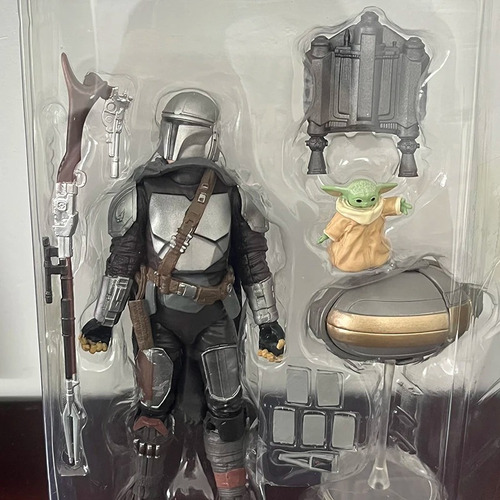 Star Wars Din Djarin Mandaloriano E Boneco De Ação Infantil