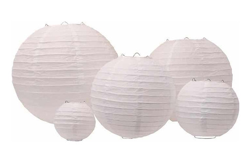 Pack X10 Lampara De Papel De Arroz Globo China 8cm Colgante