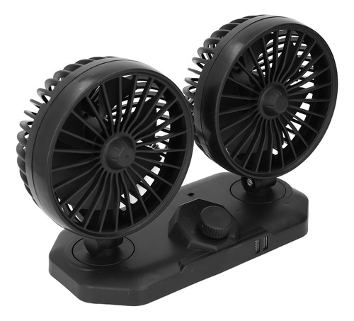 Ventilador De Coche Portátil De Doble Cabezal De 24 V