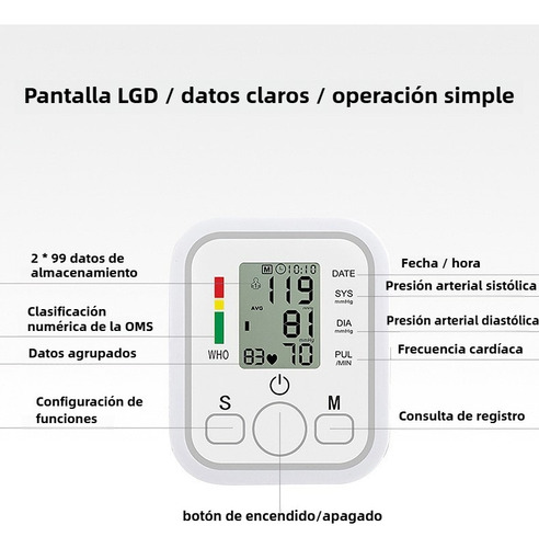 Generic Monitor Digital De Brazo Para Presión Arterial