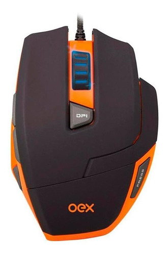 Mouse Gamer Oex Hunter Ms303 - 9 Botões - Peso Ajustável