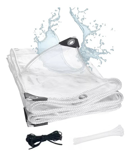 Cortina De Lluvia Al Aire Libre De Pvc Transparente 2*3m