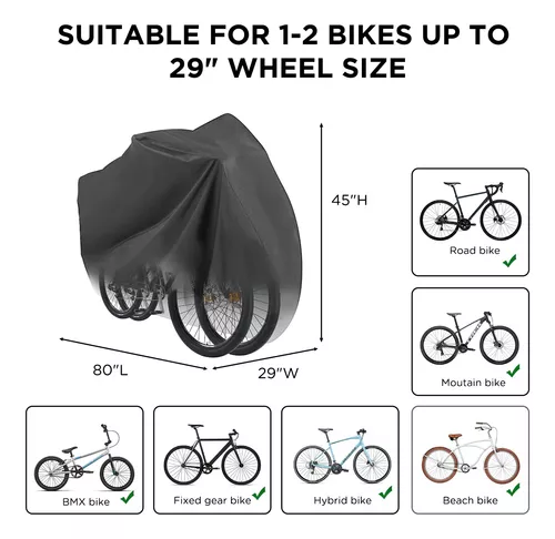 Funda de bicicleta, cubierta impermeable para bicicleta al aire libre con  agujero de bloqueo para bicicletas de carretera de montaña