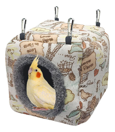Nido De Peluche Para Pájaros Hamaca Colgante Suave Y Cálida