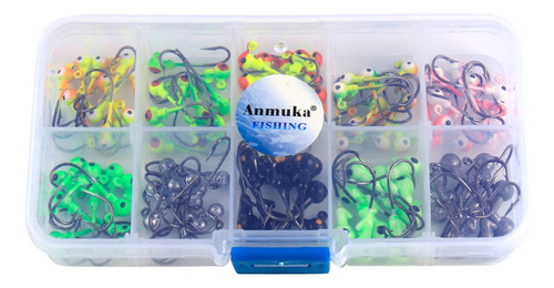 Para 100pcs Ganchos De Cabeza Plomado Pescador Aparejo