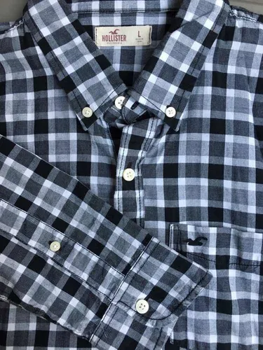 Camisa hollister hombre manga larga sale