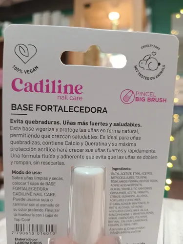 Base Fortalecedora Uñas Quebradizas Cadiline Anti-roturas