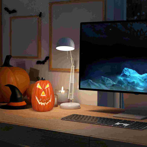 Adornos Falsos De Animatronic Gourdo Para Halloween, Nuevosl