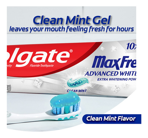Pasta De Dientes Colgate Max Fresh Advanced Whitening 180ml
