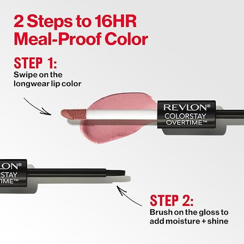 Labial Brillante Revlon Colorstay Overtime Tonobare Maximum Bare Maximum