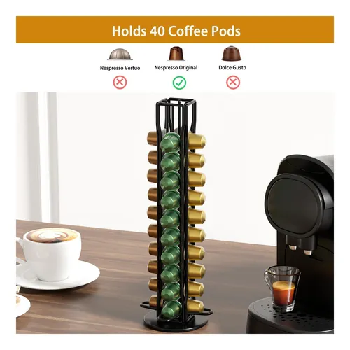 Sevenline Coffee Pod Supar Stand Compatible Con Nespresso 40
