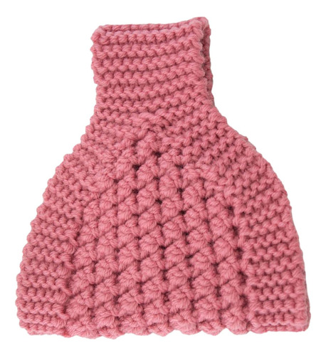 Gorro De Rabo De Cavalo Para Mulheres, Malha Elástica, Rosa