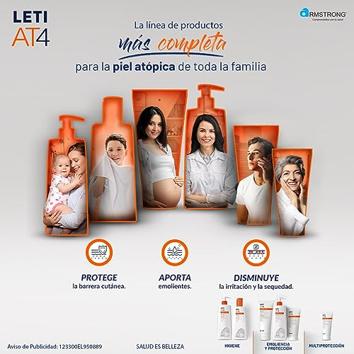 Leti At4 Gel Corporal De Baño Para Piel Atópica