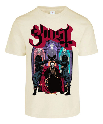 Playera Ghost The Papas Emeritus Vitrales Art Colores