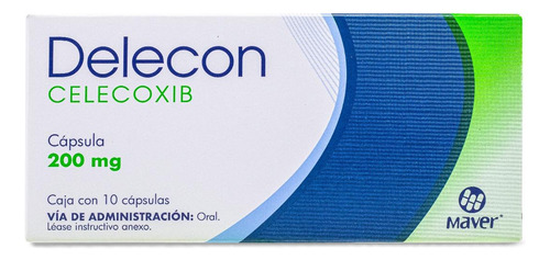 Celecoxib 200 Mg Delecon Caja Con 10 Cápsulas
