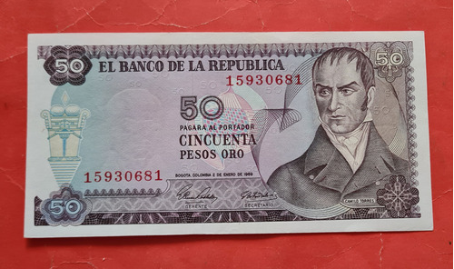 Billete 50 Pesos 1969.