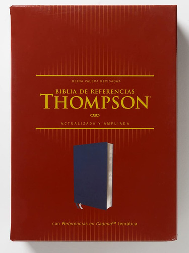 Biblia Rvr De Referencia Thompson Imitación Piel Azul, De Reina Valera Revisada. Editorial Vida, Tapa Blanda En Español, 2023