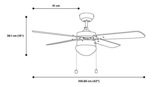 Ventilador Techo Gris Plata Aspas Blanco / Gris 42 Led