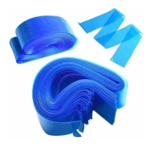 Kit 100 Protetor De Clip Cord E Rca Azul Tatuagem 58x5cm