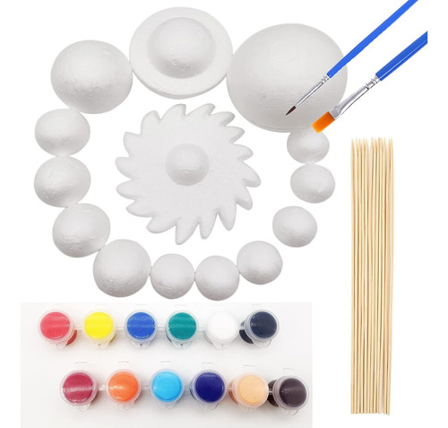 Kit De Modelo Del Sistema Solar Acrílico Niños - Incl...