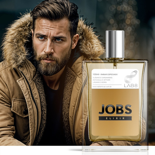 Perfume Lab 8 Jobs Elixir 100ml (masculino) Amadeirado Âmbar Especiado
