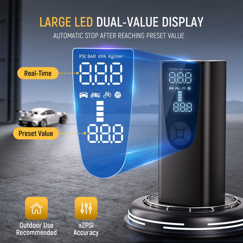 Compresor De Aire Portátil 150psi Para Neumáticos De Automóv