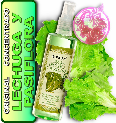 Tonico Astringente Lechuga Con Pasiflora Florigan 250 Ml Tipo de piel Grasa