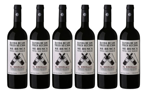 Vino Vicentín El Renegado Cabernet Sauvignon X750cc Caja X6