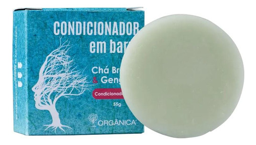 Orgânica Chá Branco E Gengibre Condicionador Em Barra 55g