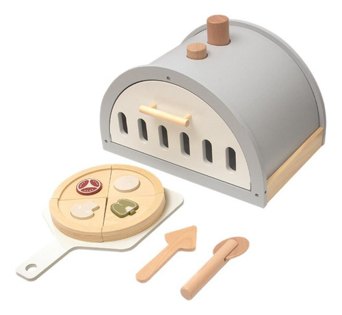 Juego De Juguetes De Madera Para Pizza, Desarrollo Creativo,