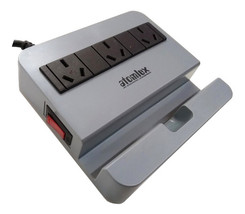 Imagen 1 de 7 de Protector De Tension Atomlux R2200 Carga Usb Tv Play Pc