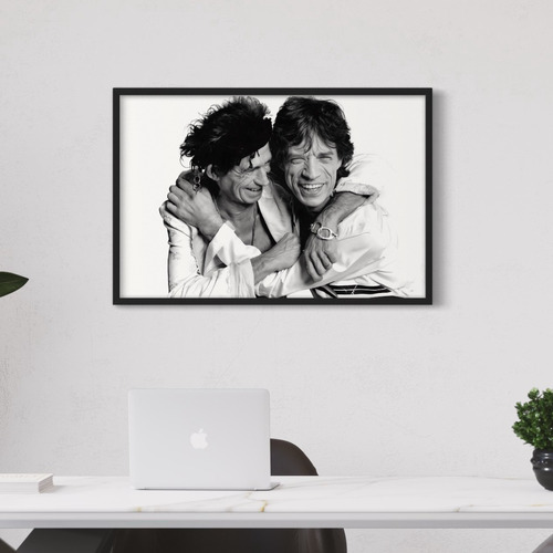 Cuadro Con Vidrio - Mick & Keith 60x40