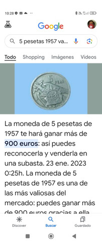 Monedas 5 Pesetas 1957